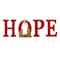 Glitzhome® 2.5ft. LED Metal Hope Yard Stake Set with Timer